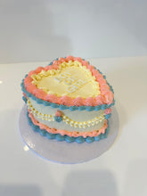 Load image into Gallery viewer, Vintage Heart Cake (any colour theme!)