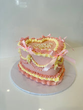 Load image into Gallery viewer, Vintage Heart Cake (any colour theme!)