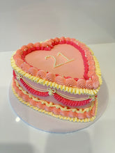 Load image into Gallery viewer, Vintage Heart Cake (any colour theme!)