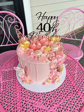 Load image into Gallery viewer, Metallic Butterfly Cake (pick your colour!)