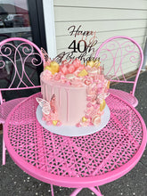 Load image into Gallery viewer, Metallic Butterfly Cake (pick your colour!)