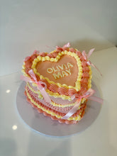 Load image into Gallery viewer, Vintage Heart Cake (any colour theme!)