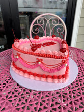 Load image into Gallery viewer, Vintage Heart Cake (any colour theme!)