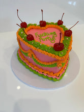 Load image into Gallery viewer, Vintage Heart Cake (any colour theme!)