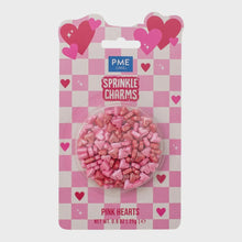 Load image into Gallery viewer, Pink Hearts Sprinkle Charms