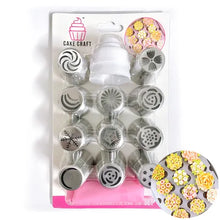 Load image into Gallery viewer, Cake Craft Russian Piping Tip Set - 13 Piece