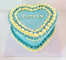 Load image into Gallery viewer, Vintage Heart Cake (any colour theme!)