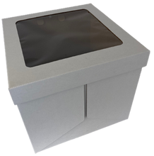Load image into Gallery viewer, 11" x 11" x 12" White Tall Cake Box - NZ Made (please read product description)