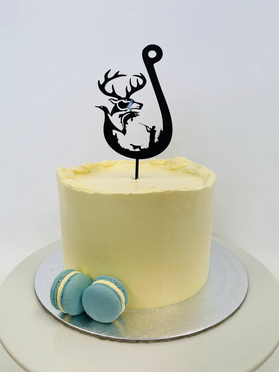 Hunting & Fishing Hook Topper – The Cake Shop