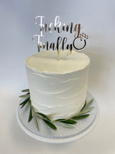 Load image into Gallery viewer, Fucking Finally Acrylic Cake Topper
