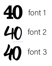 Load image into Gallery viewer, Double Number Topper - Acrylic (all numbers & multiple colours available)
