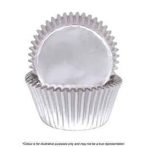 Cake Craft Silver Foil Baking Cups