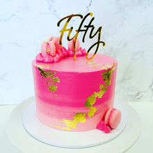 Load image into Gallery viewer, Ombre Cake with Leaf (pick your colour!)