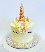Load image into Gallery viewer, Rose Gold Unicorn Cake