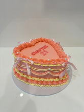 Load image into Gallery viewer, Vintage Heart Cake (any colour theme!)
