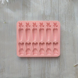 Easter Rabbit & Carrot Silicone Mould