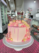 Load image into Gallery viewer, Metallic Butterfly Cake (pick your colour!)
