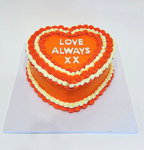 Vintage Heart Cake (any colour theme!)