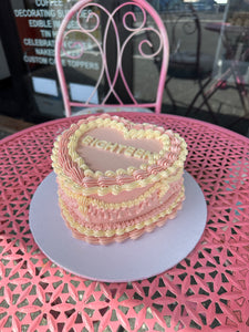 Vintage Heart Cake (any colour theme!)
