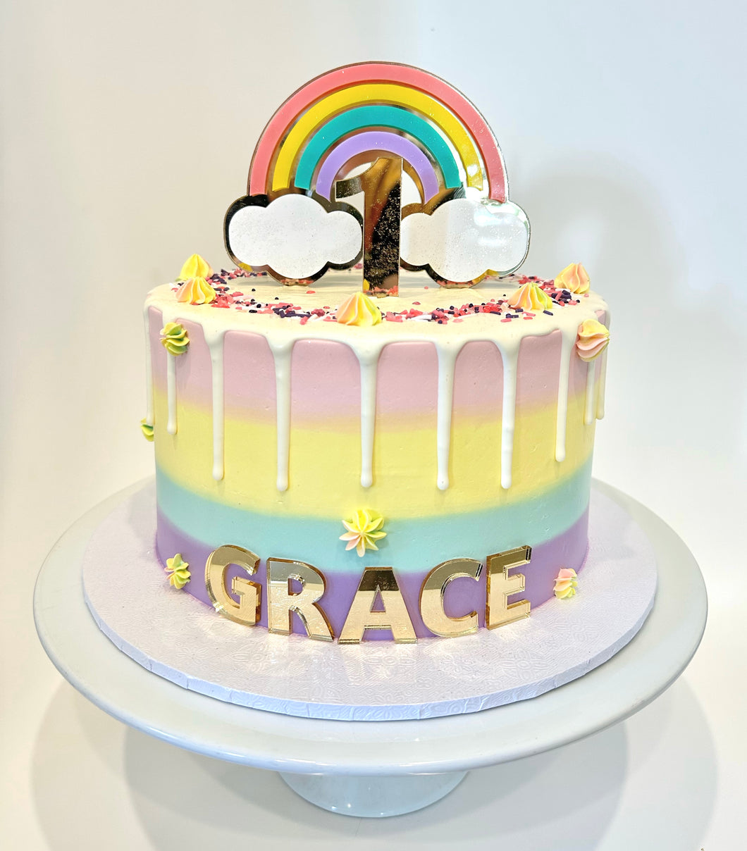 Pastel Rainbow Cake