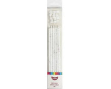 Load image into Gallery viewer, Super Tall GoBake Candles - White Silver Splatter
