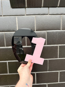 Acrylic Number Stencil/Template (multiple sizes)