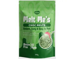 Melt Me's Choc Melts - Bright Green 200g