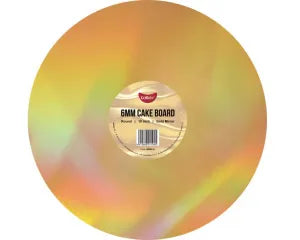 Gold Mirror 10" Round Cake Board - 6mm thick