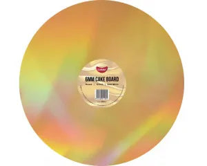 Gold Mirror 12" Round Cake Board - 6mm thick