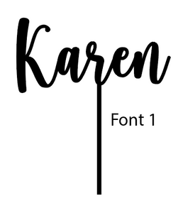Personalised Name Topper