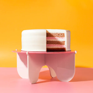 Plateau Gateau 3-Piece Cake Stand (Pink/White)