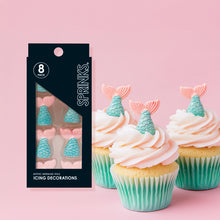 Load image into Gallery viewer, Sprinks Icing Decorations - Mermaid Tails 8 pieces
