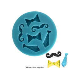 Load image into Gallery viewer, Moustache, Bows &amp; Ties Silicone Mould
