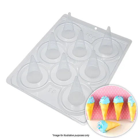 Mini Ice Cream Waffle Cones Mould - 3 Piece