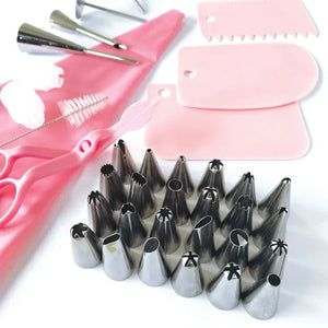 Cake Craft Piping Tip Set - 36 Piece