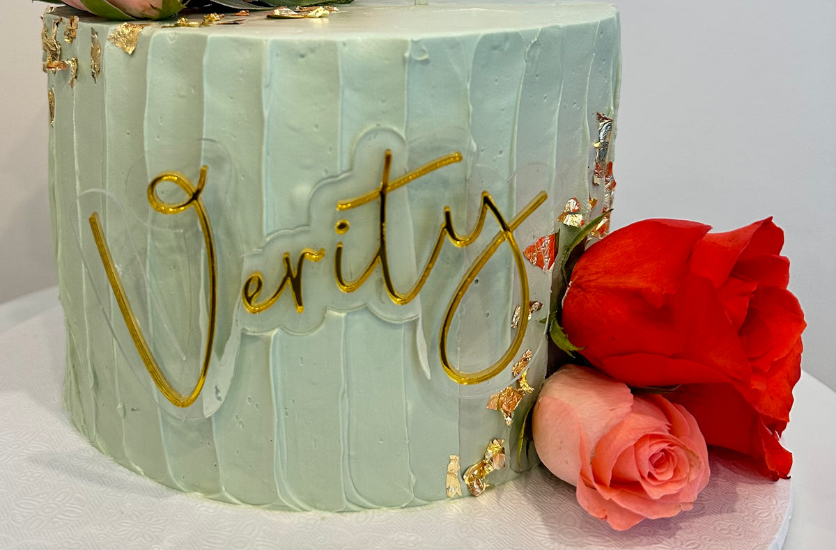 Floating Acrylic Cake Topper No Stick The Cake Shop