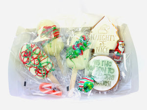 Christmas Cookie & Cakesicle Box - Red & Green