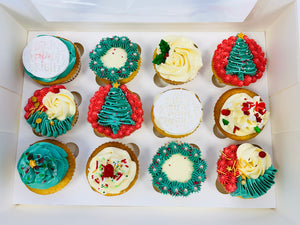 Christmas Cupcakes 12 pack