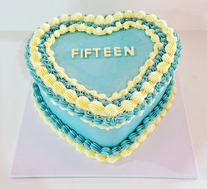 Vintage Heart Cake (any colour theme!)