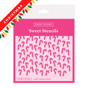 Sweet Sticks Stencil - Candy Canes