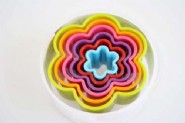 Flower Cookie Cutter Set Multi Coloured