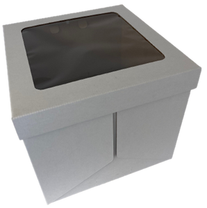 11" x 11" x 12" White Tall Cake Box - NZ Made (please read product description)