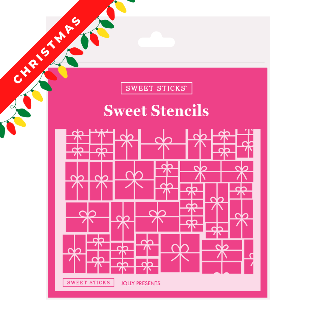 Sweet Sticks Stencil - Presents