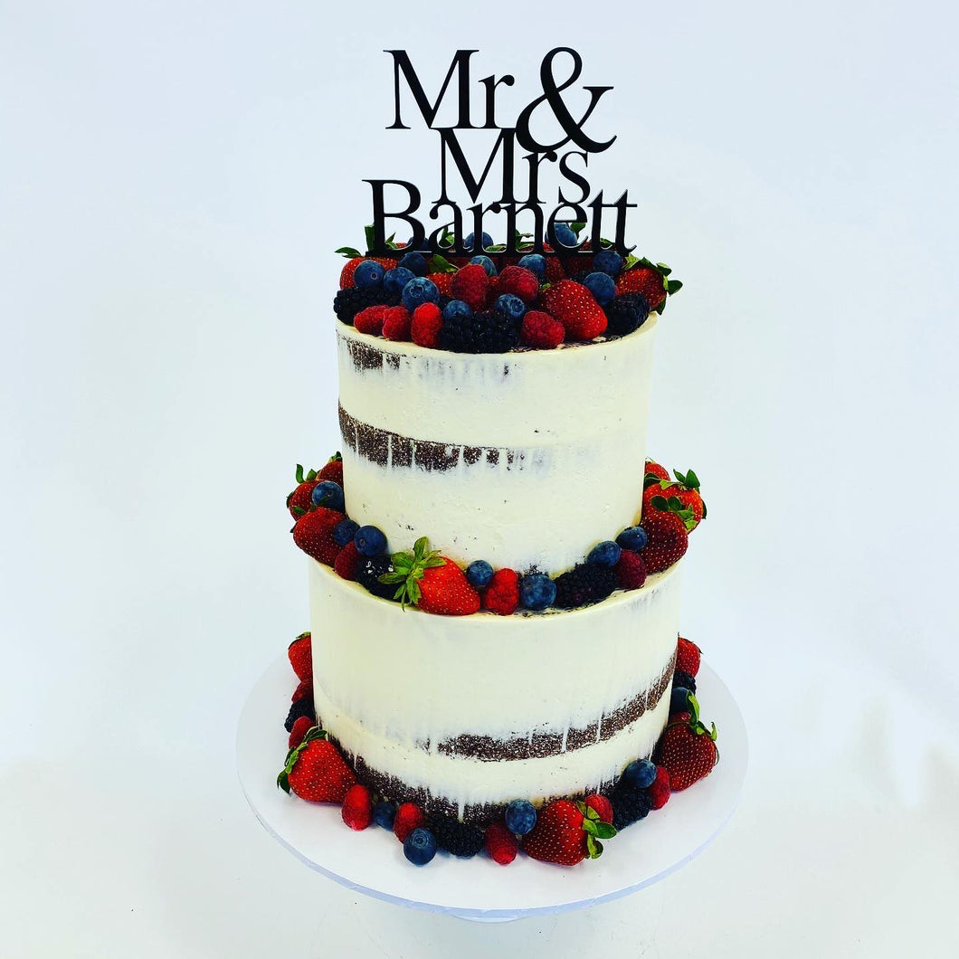 Semi Naked Berry Cake