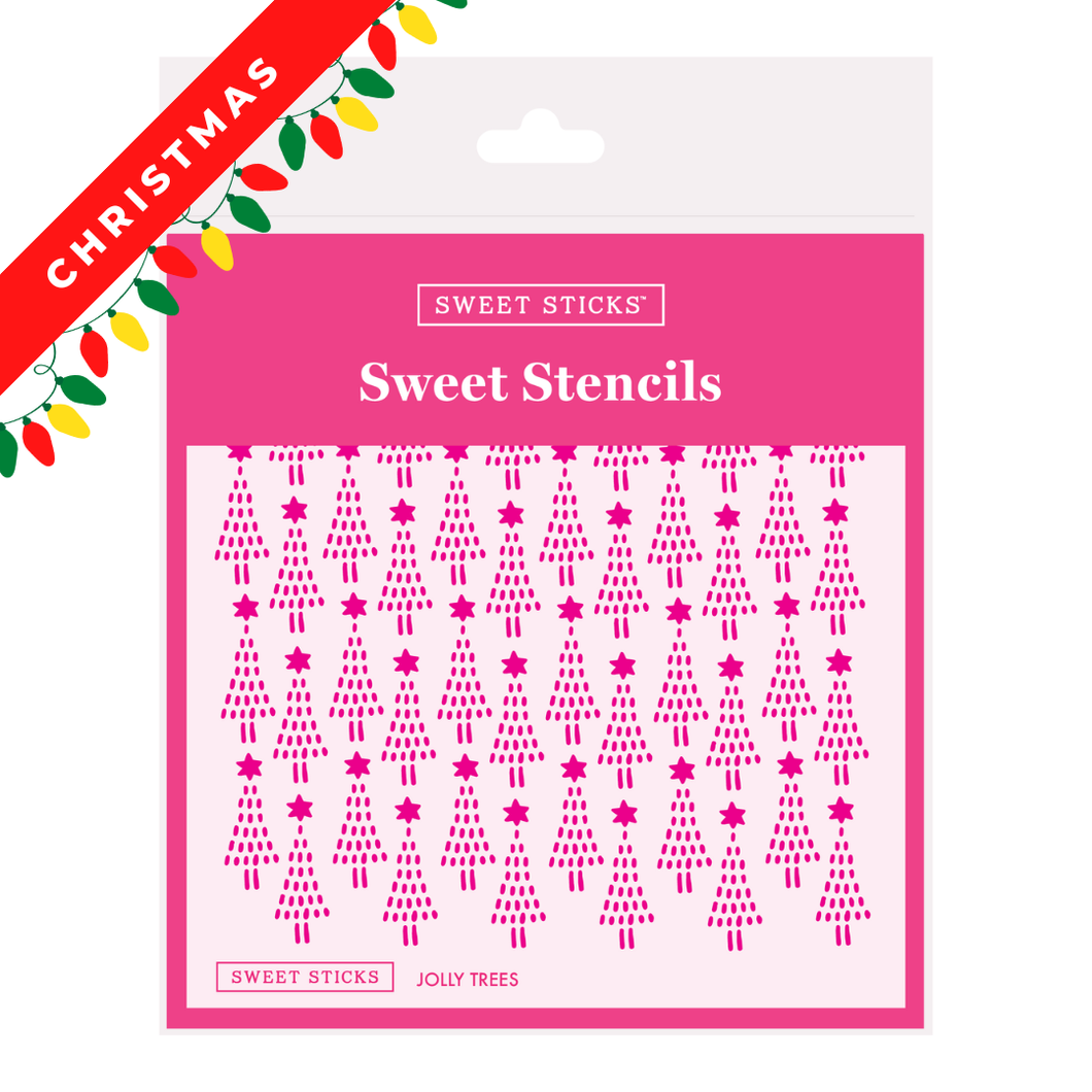 Sweet Sticks Stencil - Christmas Trees