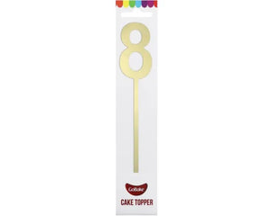 Gold Acrylic '8' Cake Topper