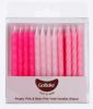 Twist candles pkt of 24 - Pink