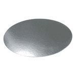 8" Round Silver 2mm Cake Card