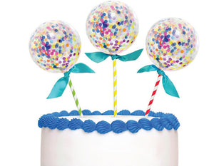 Mini Balloon Cake Toppers