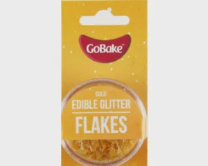 GoBake Edible Glitter Flakes - Gold
